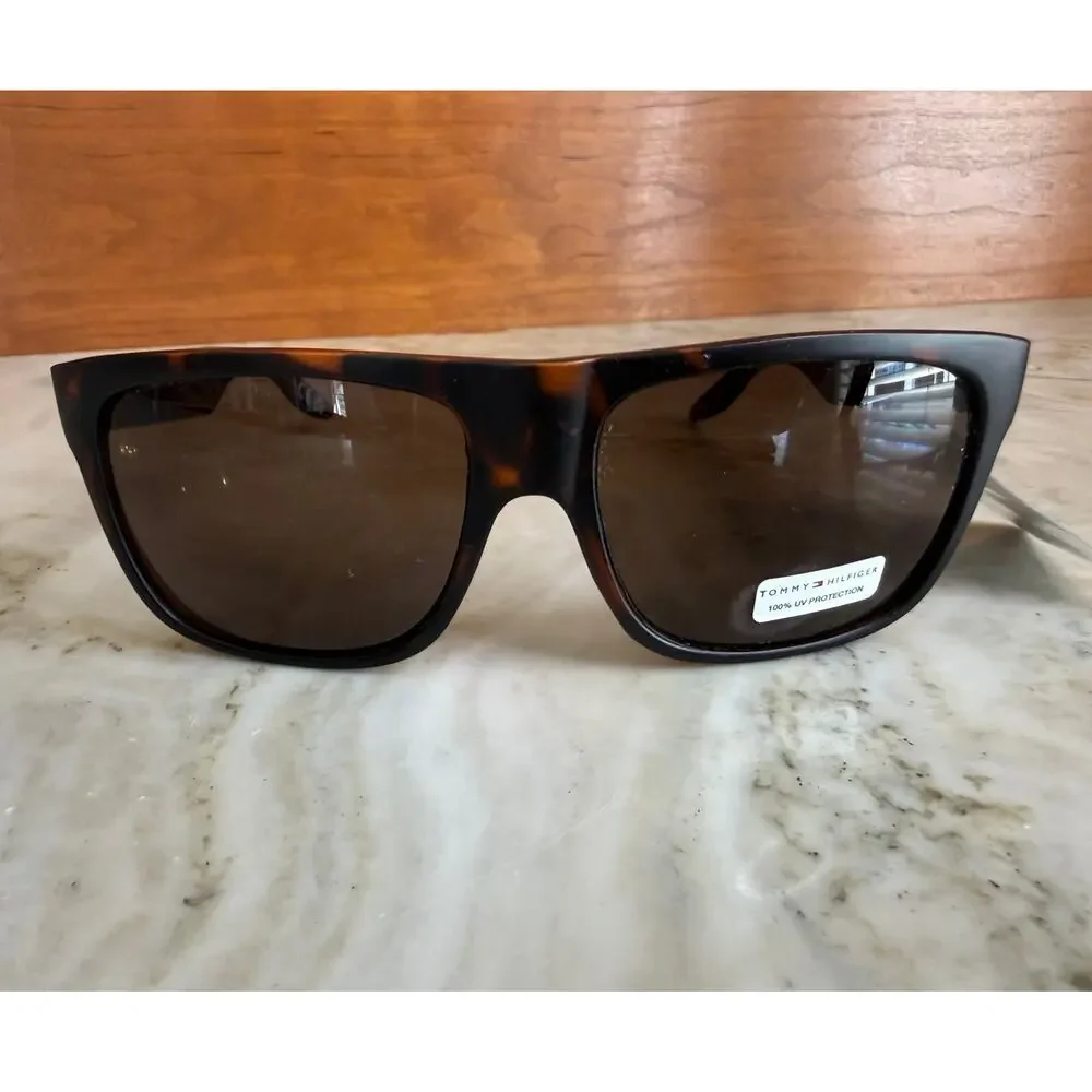 Mens Tommy Hilfiger Brown Tortoise Sunglasses